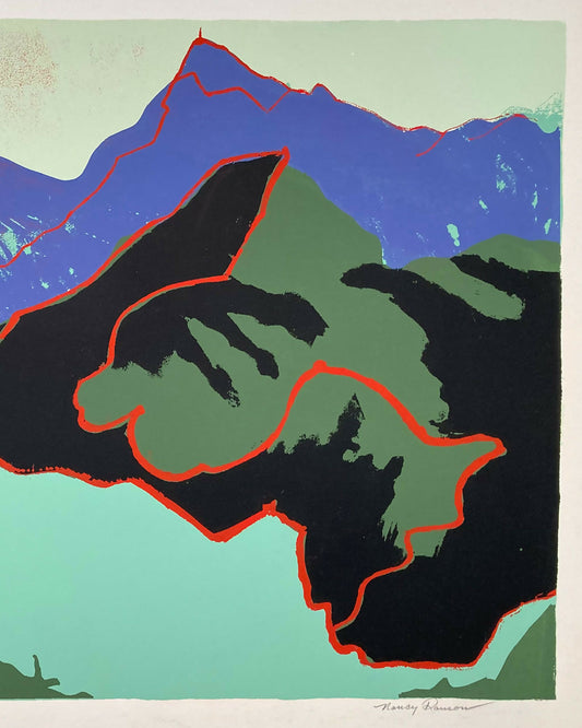 25-093 Nancy Ranson Great Wall Serigraph 21 x 13-2