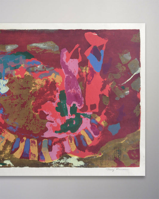 25-095 Nancy Ranson India Serigraph 20 x 13-2