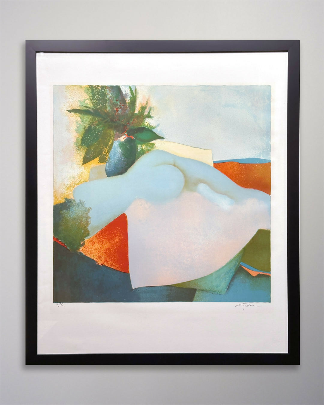 25-081-Original-Lithograph-Claude-Gaveau-Quietude-28-x-32