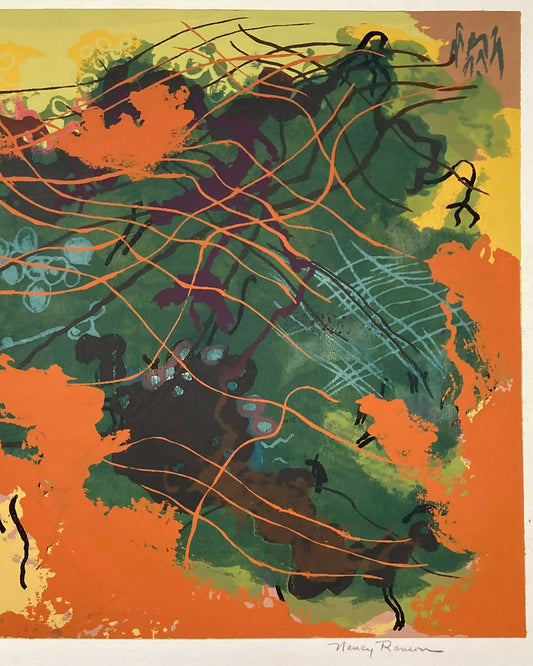 25-097 Nancy Ranson Villa d'Este Serigraph 20 x 13-2