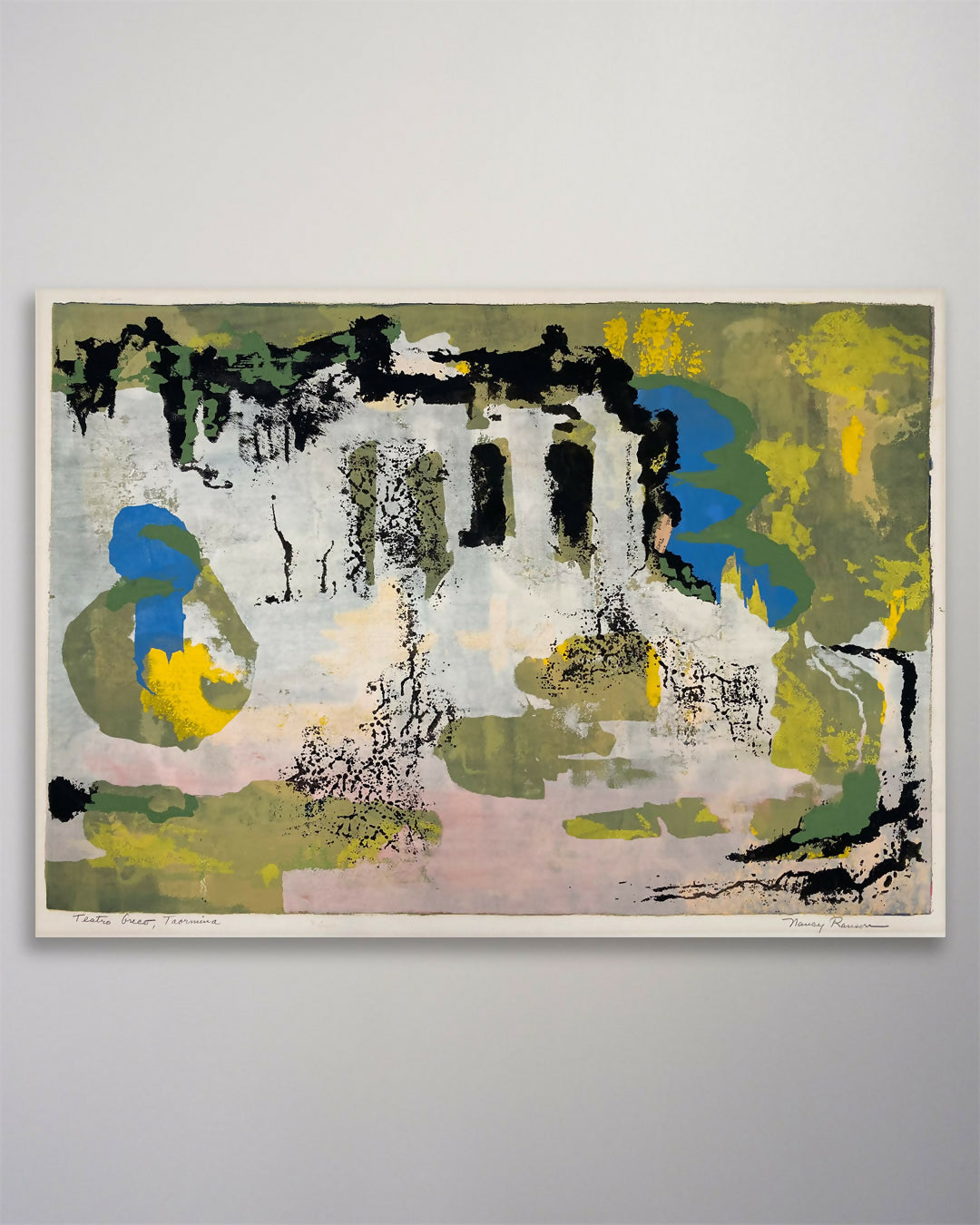 25-096 Nancy Ranson Taormina Serigraph 20 x 13-1