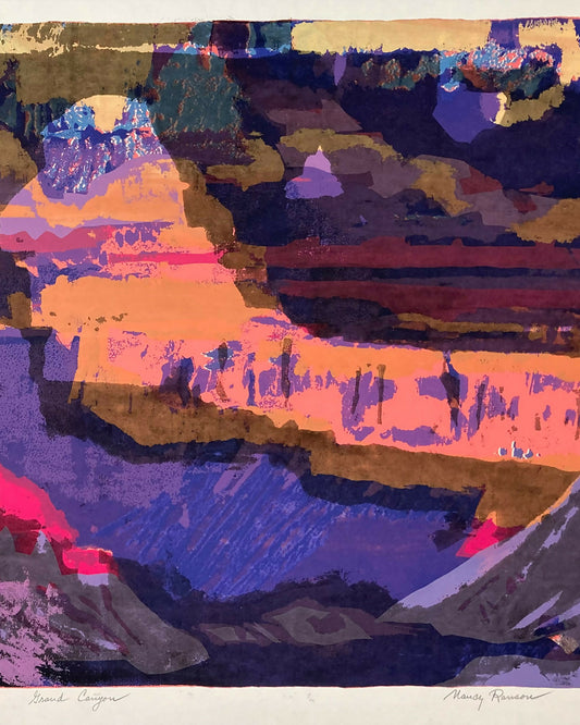 25-092 Nancy Ranson Grand Canyon Serigraph 21 x 13-2