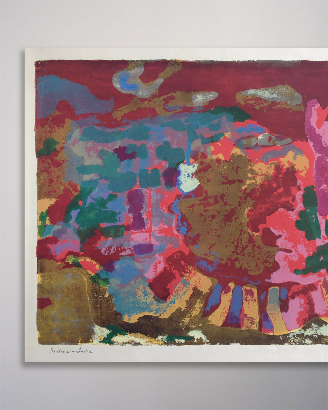 25-095 Nancy Ranson India Serigraph 20 x 13-3