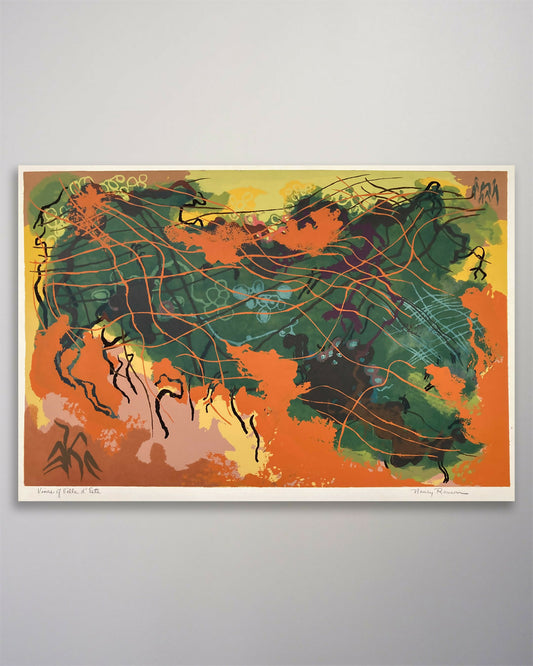 25-097 Nancy Ranson Villa d'Este Serigraph 20 x 13-1