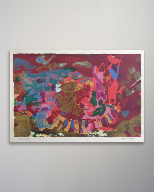 25-095 Nancy Ranson India Serigraph 20 x 13-1