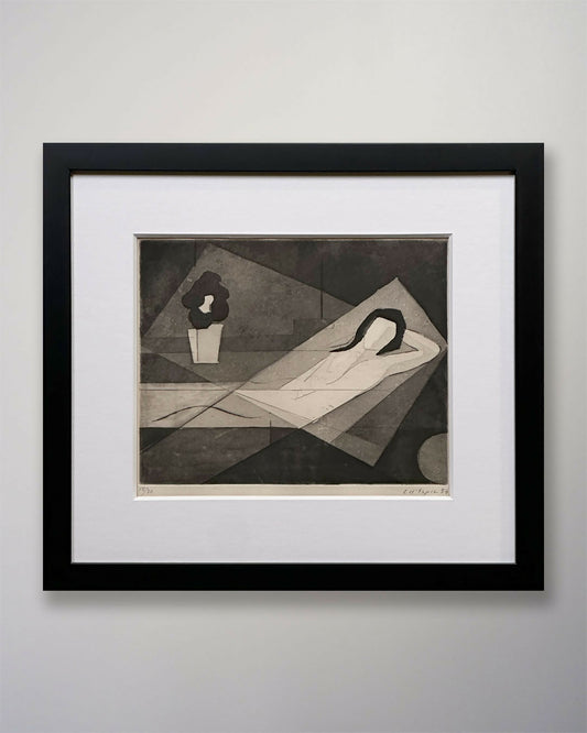 25-017-Christian-dEspic-1954-Cubist-Etching-14-x-12