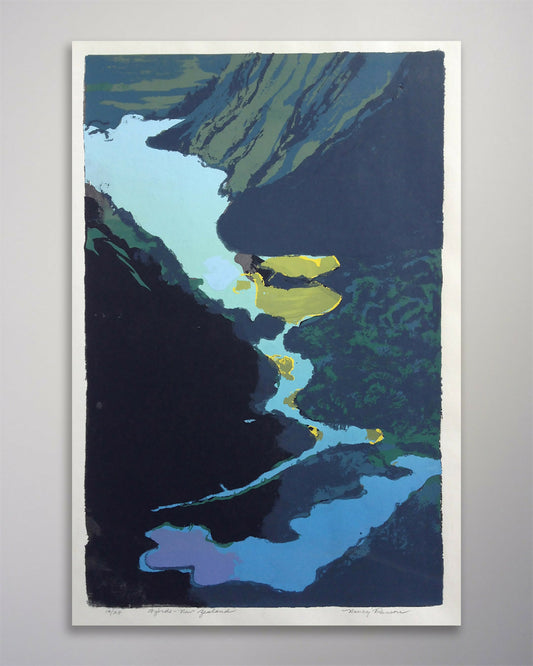 25-091 Nancy Ranson Fjords Original Serigraph