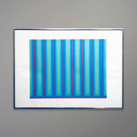 23-227 Original 1969 Op-Art Silkscreen Print
