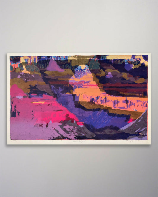 25-092 Nancy Ranson Grand Canyon Serigraph 21 x 13-1